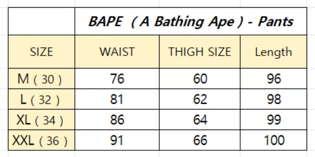 BAPE Sport Pattern Sweat Pants 8919