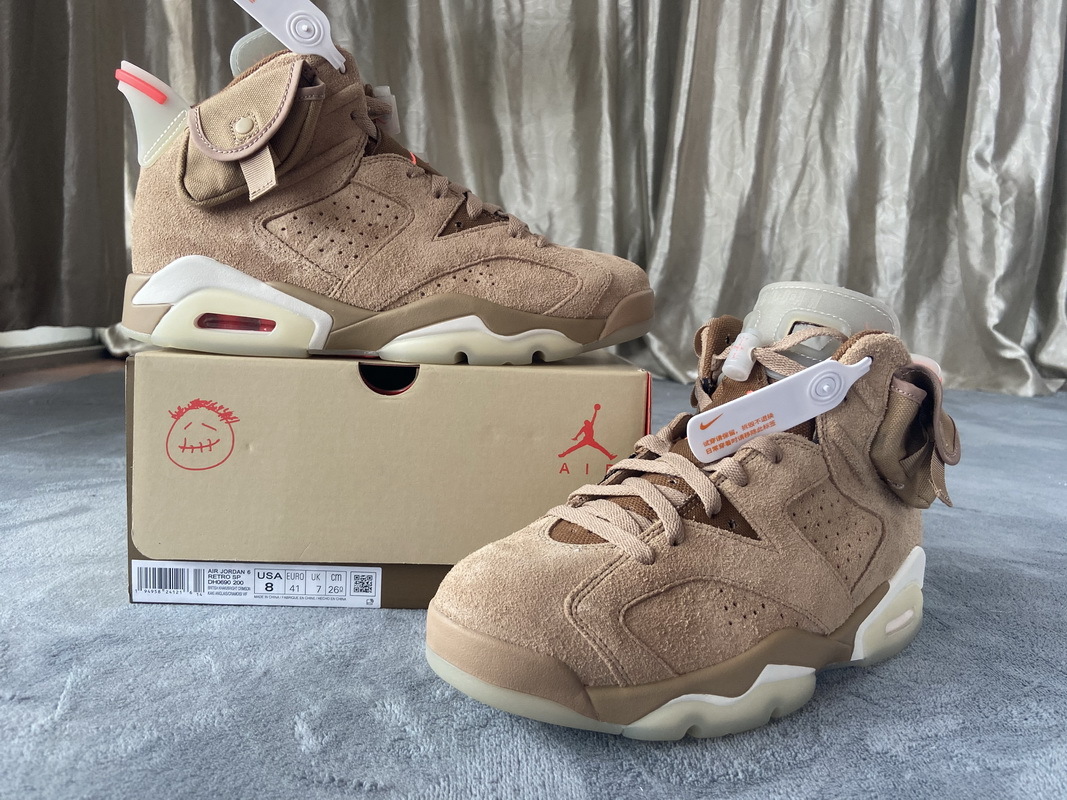 Travis Scott x Air Jordan 6 British Khaki DH0690-200
