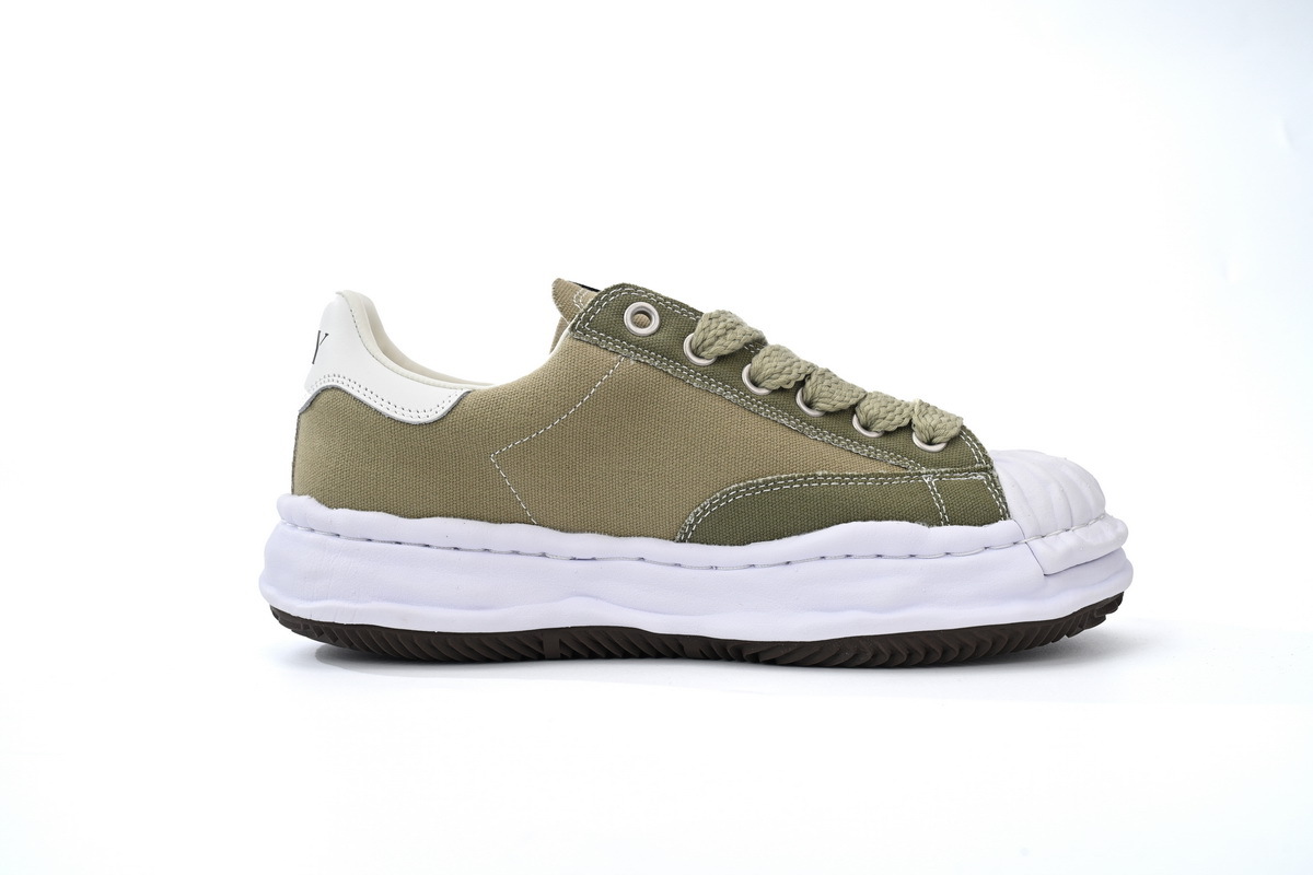 Maison Mihara Yasuhiro Peterson OG Sole Canvas Low White and Green