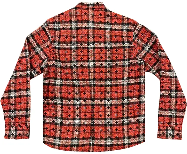 Chrome Hearts Monogram Cross Flannel Red Plaid