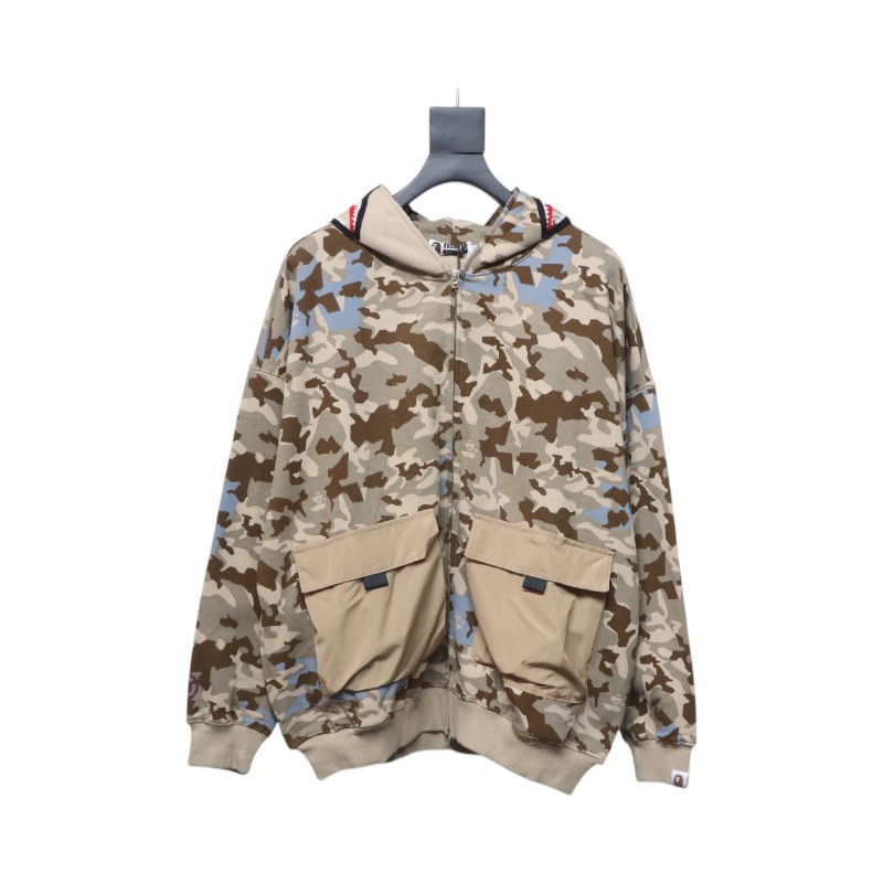 BAPE Color Camo Shark Full Zip Hoodie Camo