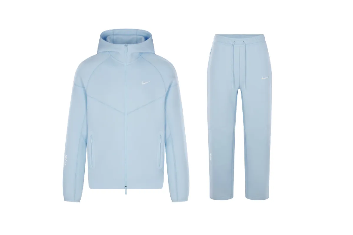 Nike Sportswear x NOCTA Tech Fleece Full Zip Hoodie & Joggers Set Cobalt Tint