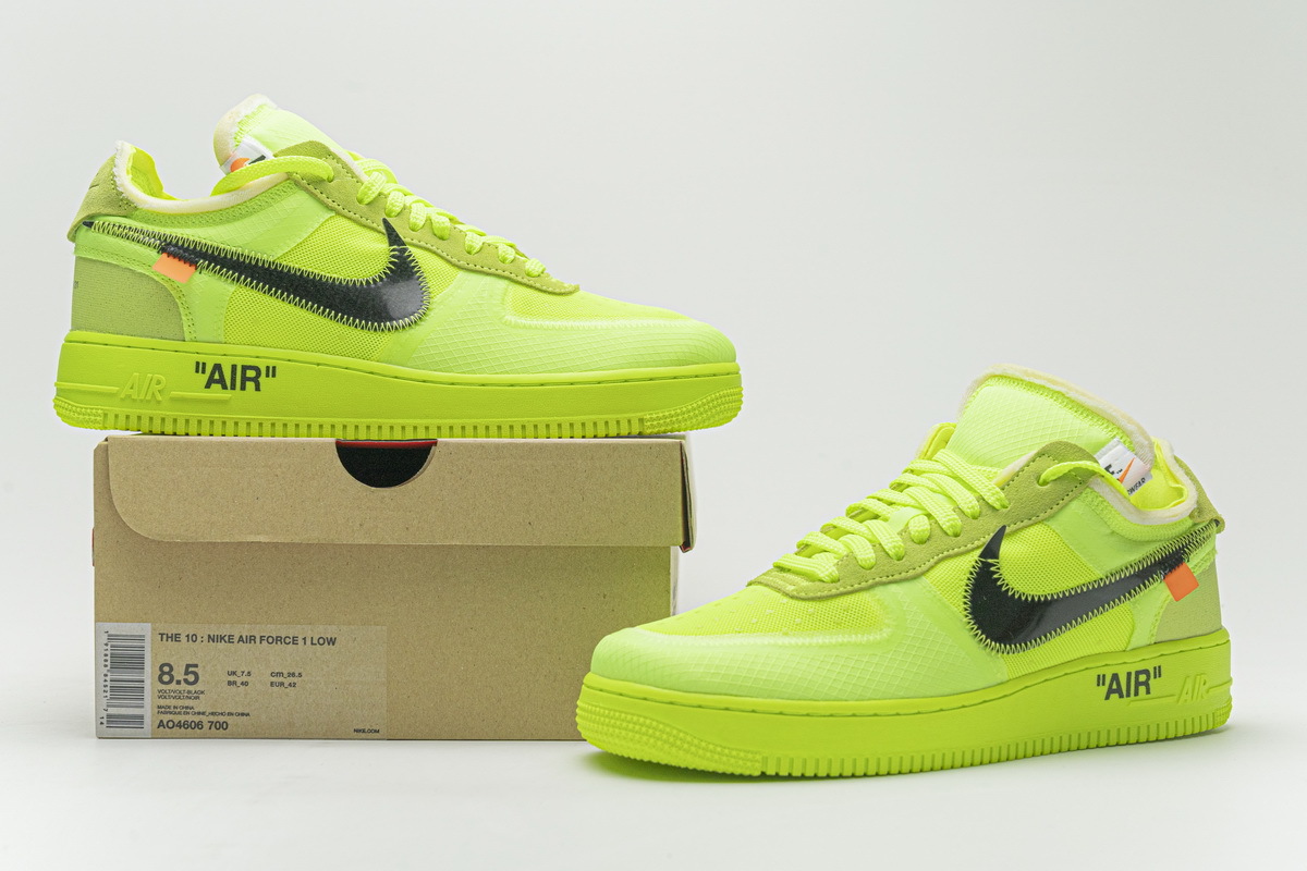 Nike Air Force 1 Low Off-White Volt AO4606-700