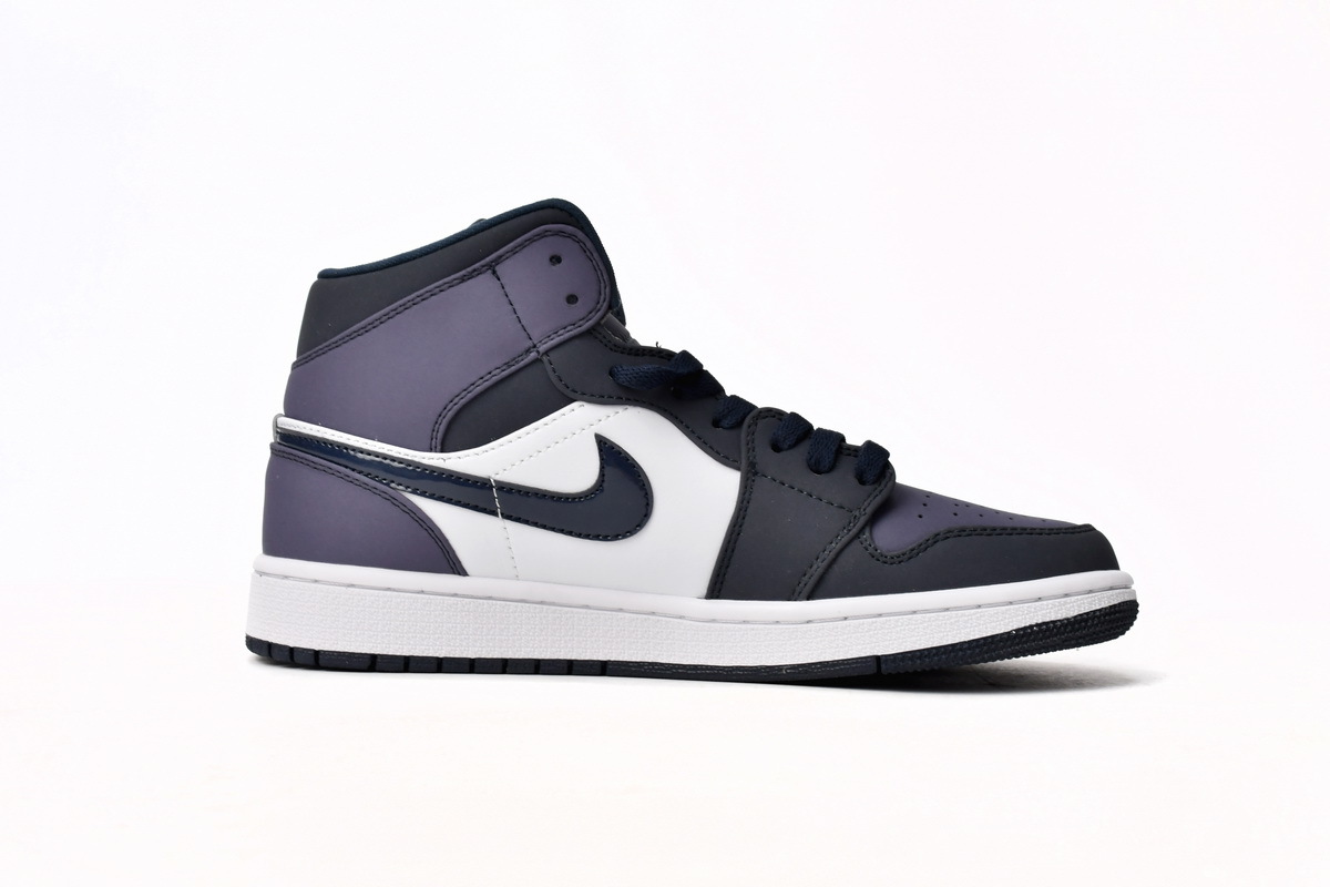 Jordan 1 Mid Obsidian Sanded Purple 554724-445