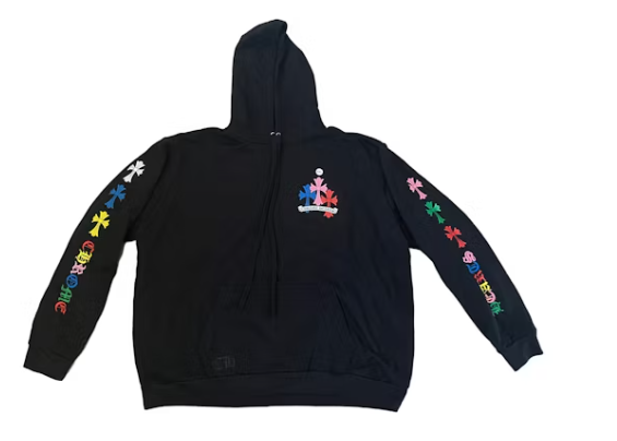 Chrome Hearts Multi Color Cross Hoodie Black