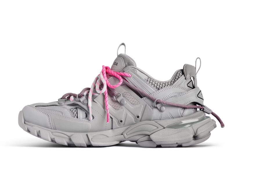 Balenciaga Track Trail Laces Sneaker Grey Pink