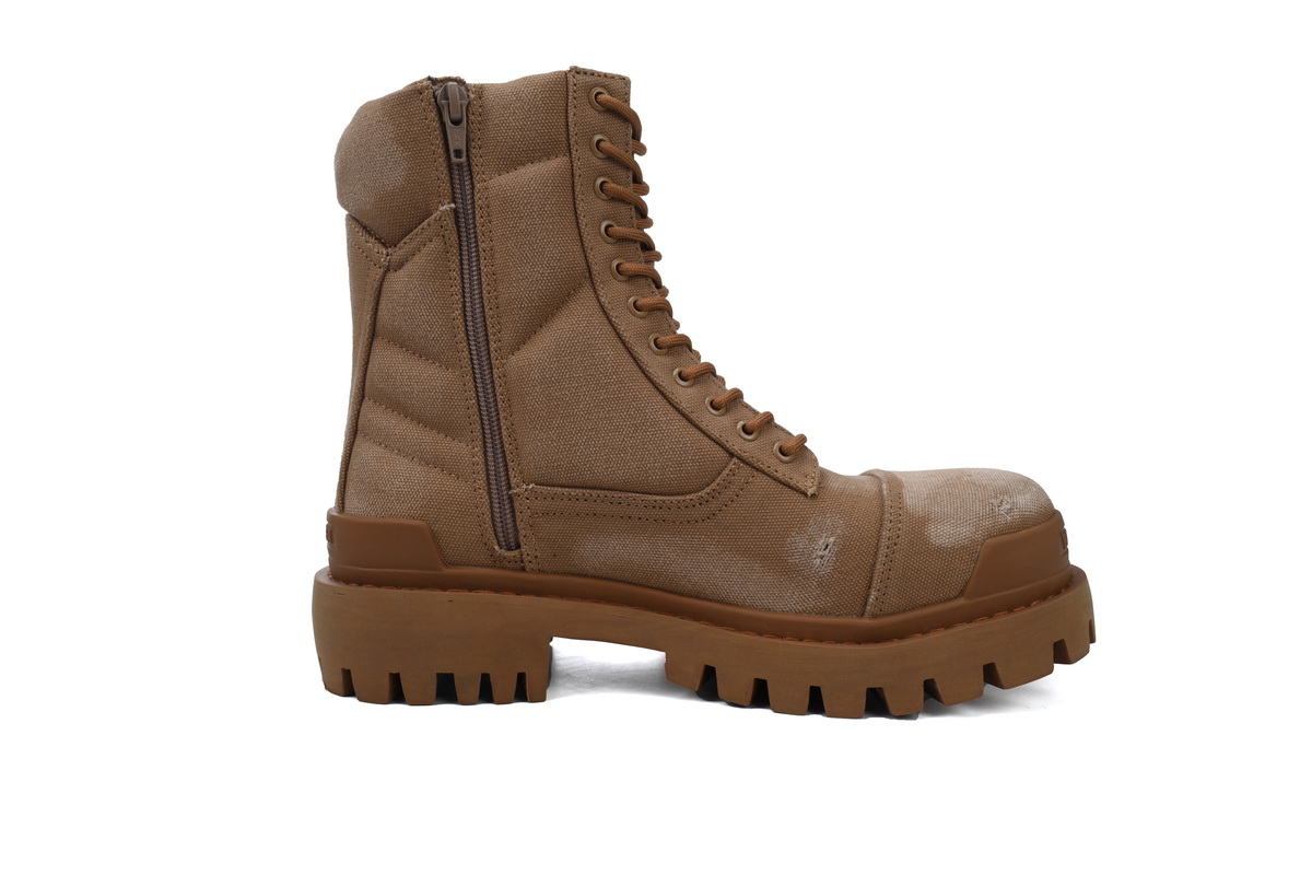 Balenciaga Strike Boots Brown
