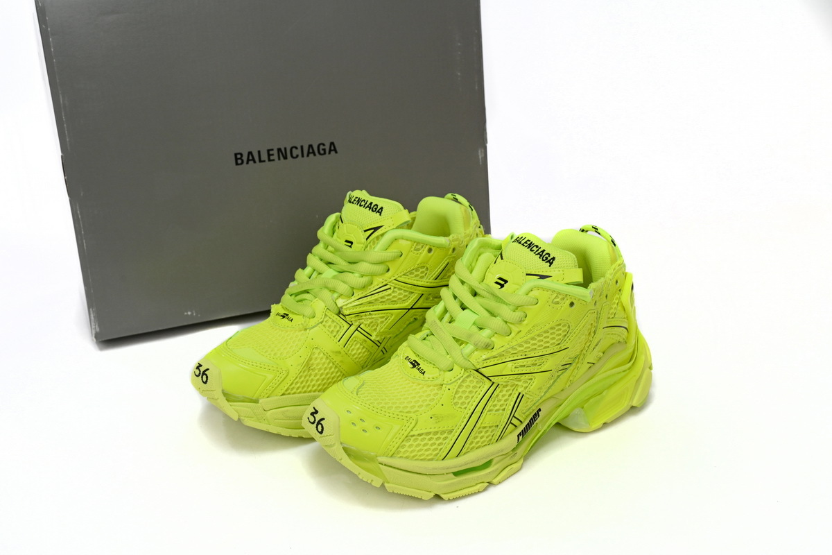 Balenciaga  Runner Sneaker Fluo Yellow 677402 W3RB4 7510