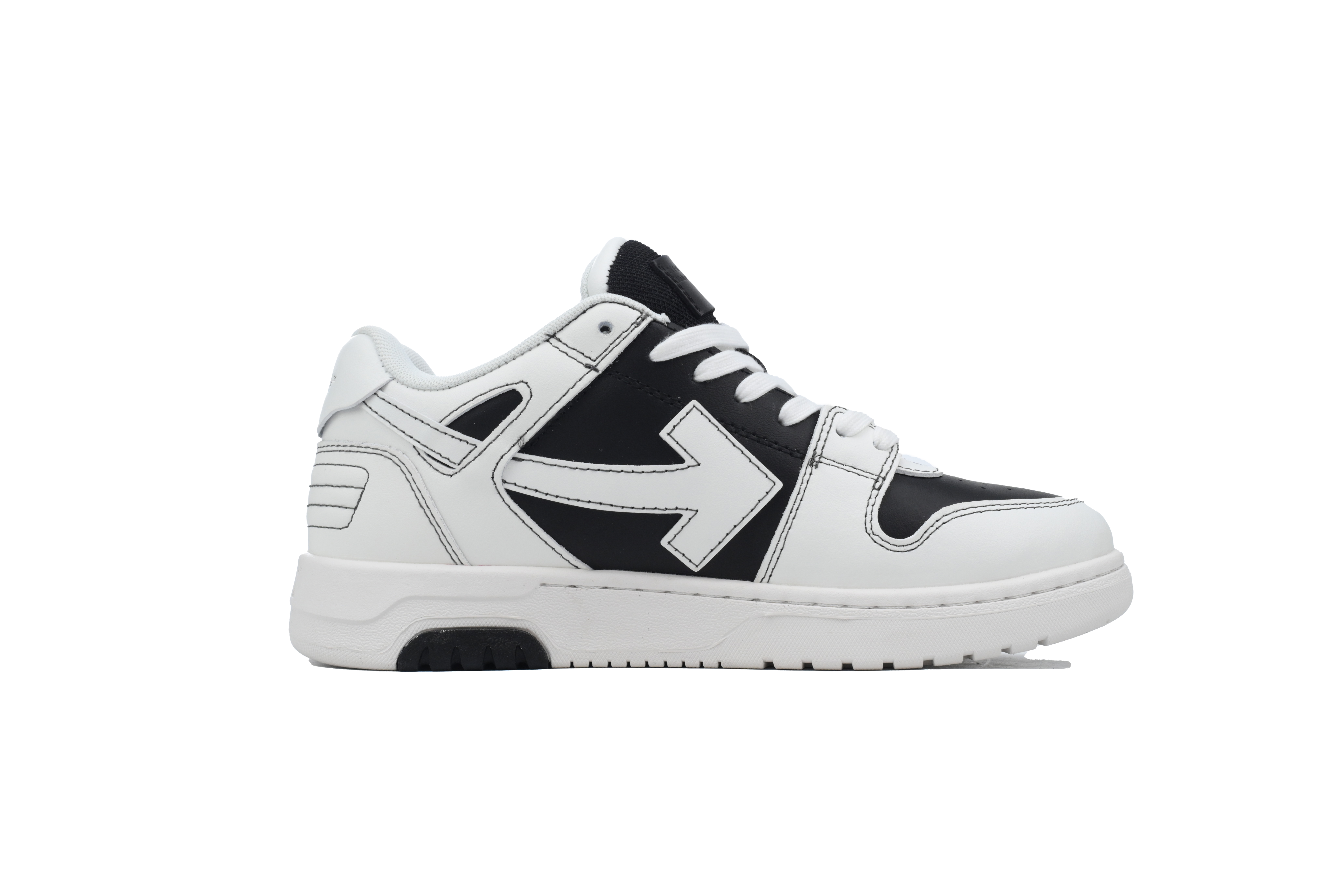 OFF-WHITE Out Of Office OOO Low Tops White Black OMIA189S 24LEA004 1001