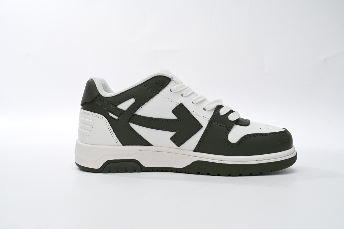 OFF-WHITE Out Of Office OOO Low Tops White Khaki OLIA18 9S23LEA00 15901