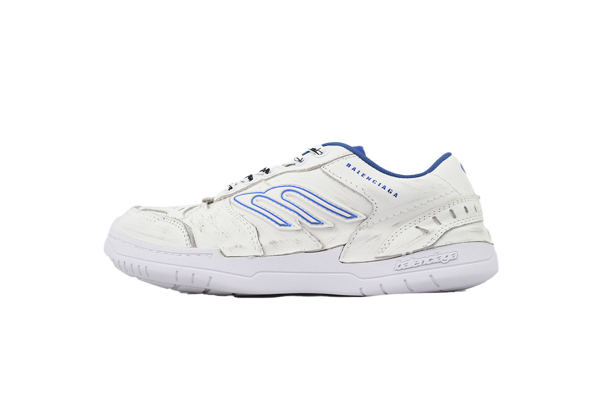 Balenciaga Hamptons Worn-Out Sneaker White Blue