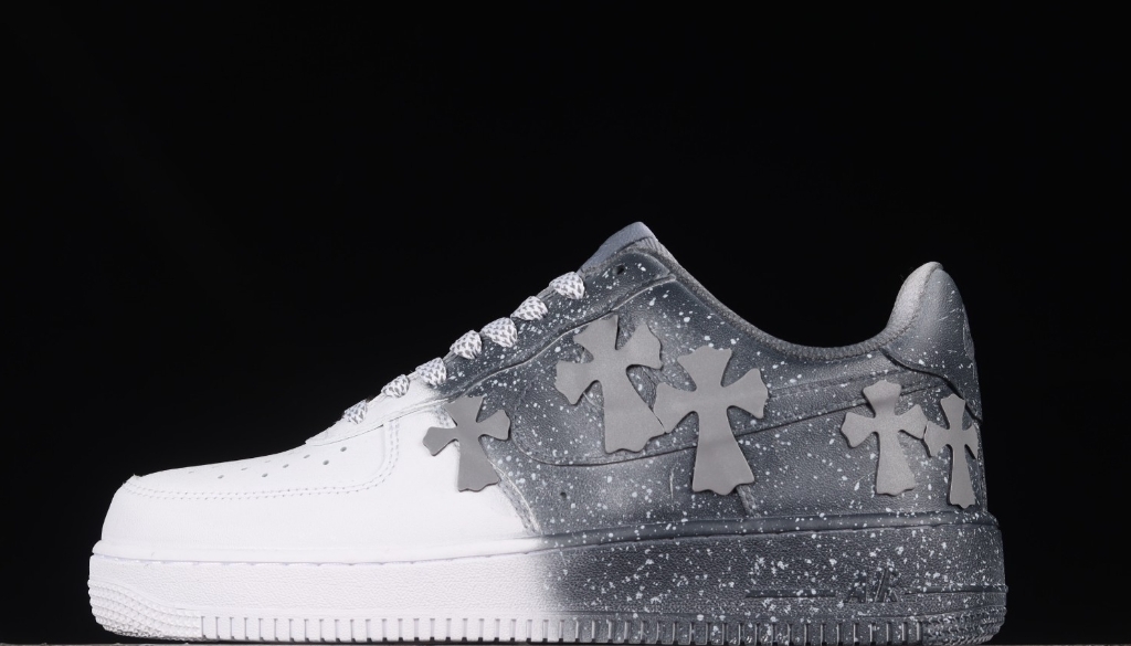 Air Force 1 Chrome Hearts White and Grey
