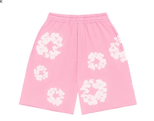 Denim Tears The Cotton Wreath Shorts Pink