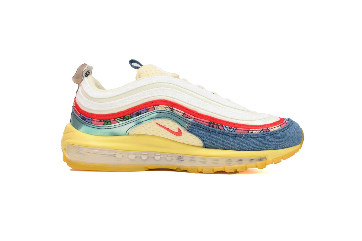 Nike Air Max 97 Coconut Milk Fossil Denim Red DV1486-162