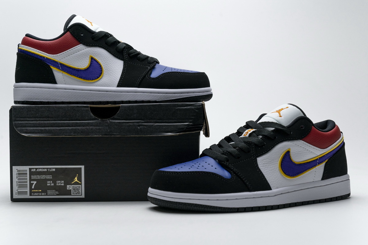 Air Jordan 1 Low Lakers Top 3 CJ9216-051