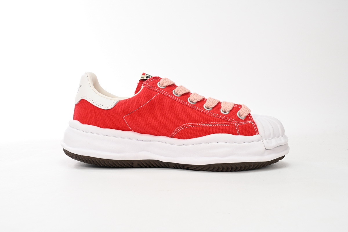 Maison Mihara Yasuhiro Peterson OG Sole Canvas Low White and Red