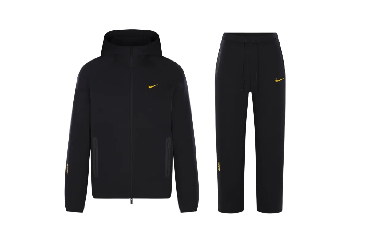 Nike Sportswear x NOCTA Tech Fleece Full Zip Hoodie & Joggers Set Black