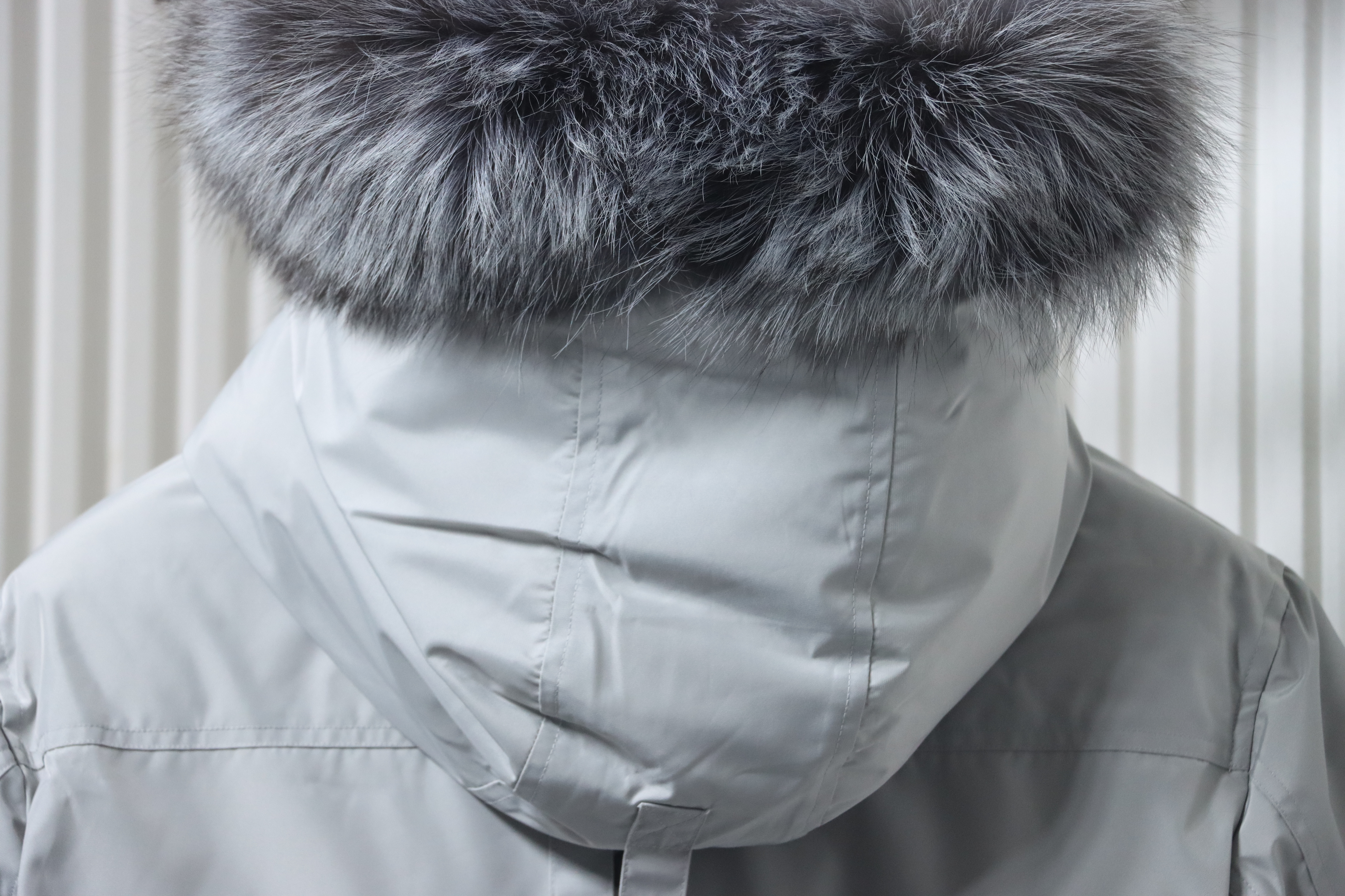 Moose Knuckles Onyx Shearling Big Ridge Parka Grey