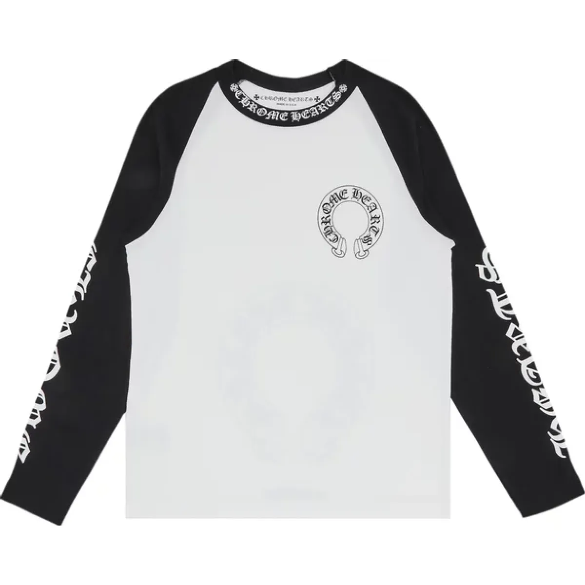 Chrome Hearts Horseshoe Neck Black White