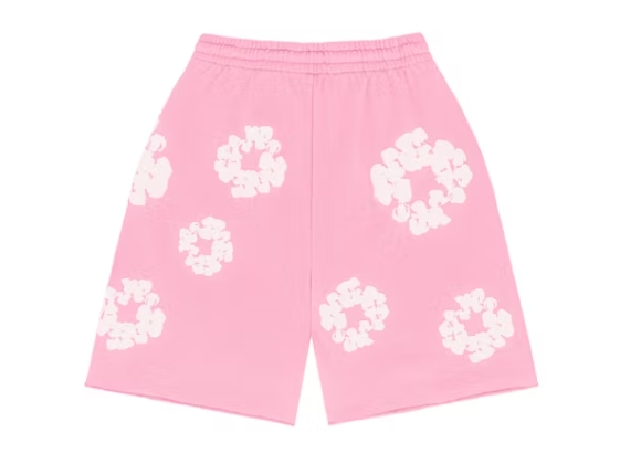 Denim Tears The Cotton Wreath Shorts Pink