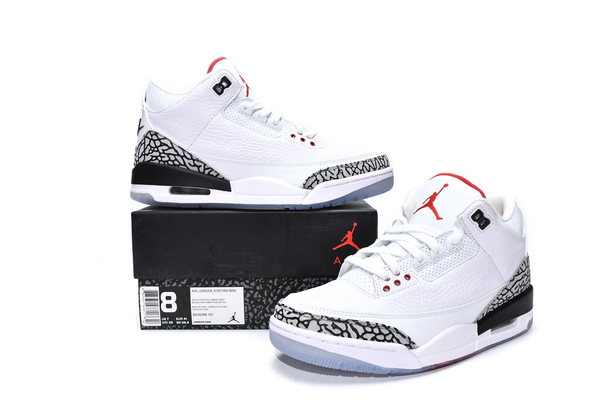 Jordan 3 Retro Free Throw Line White Cement 923096-101
