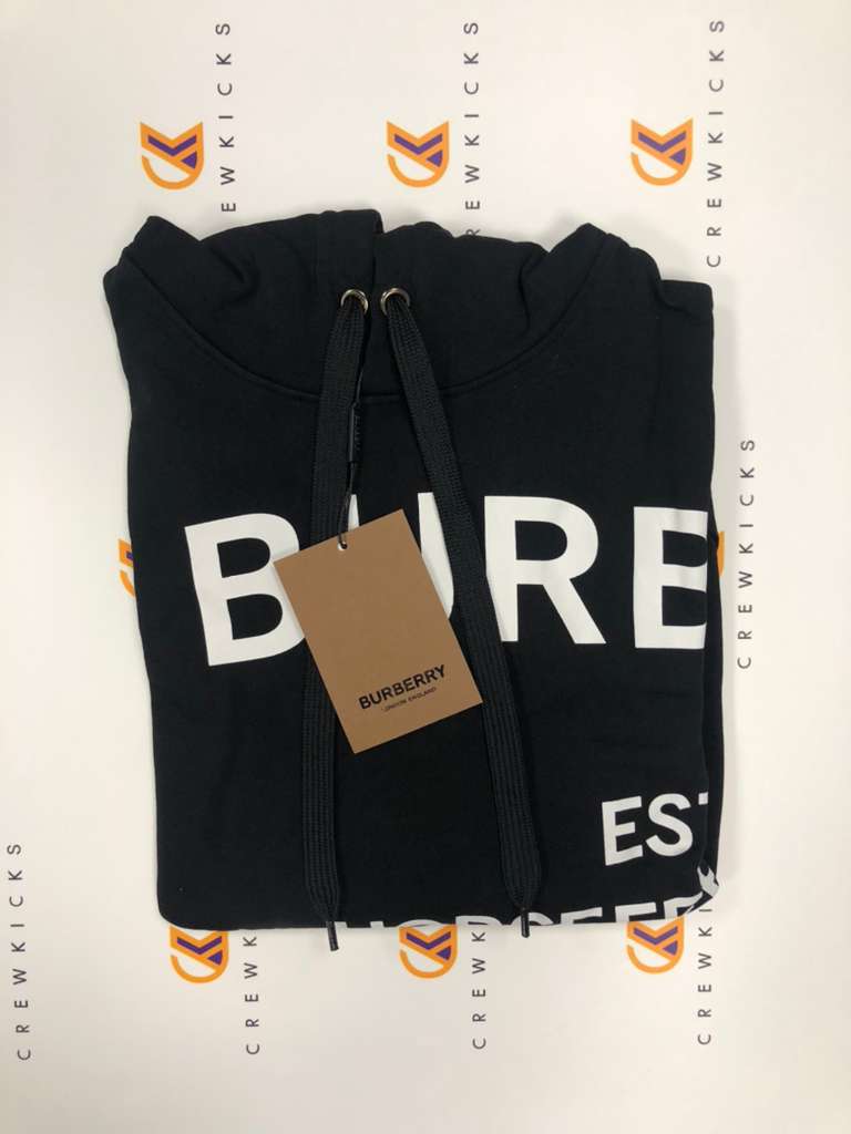 Burberry Print Hoodie Black