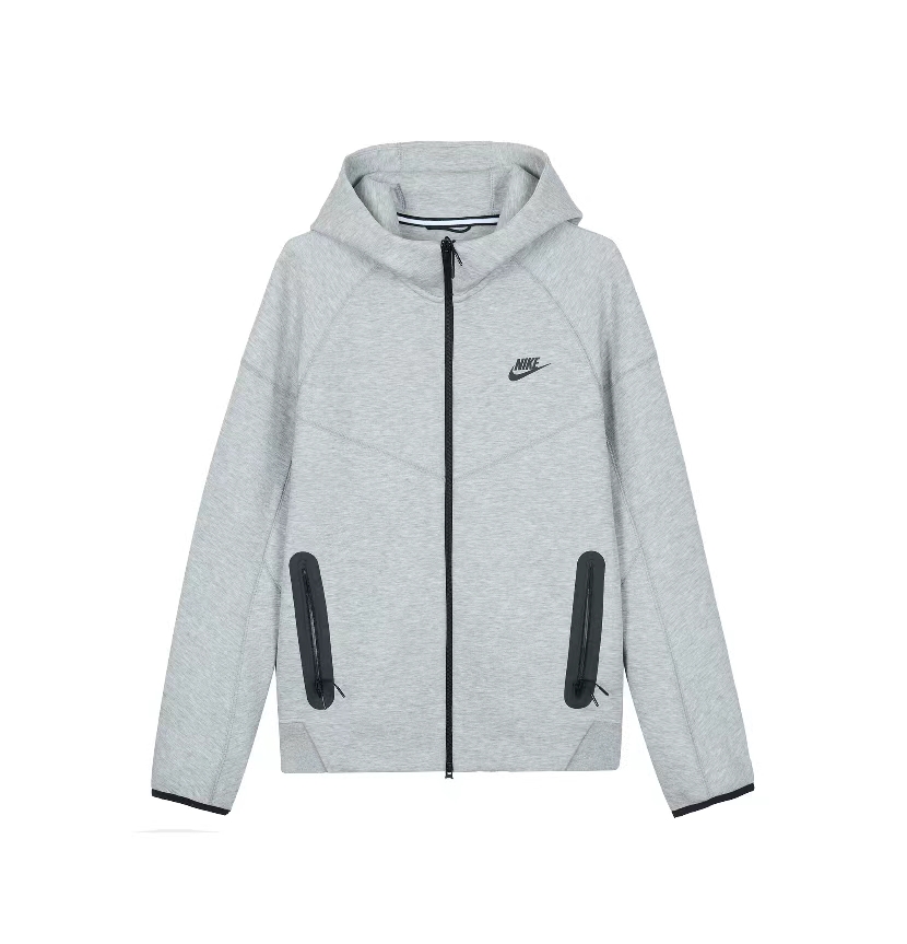 Nike Sportswear Tech Fleece Full-Zip Hoodie & Joggers Set Dark Heather Grey/Black