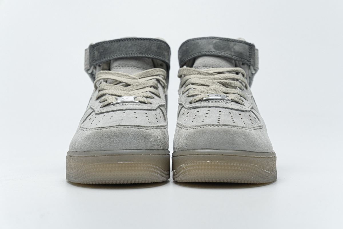Reigning Champ x Nike Air Force 1 Mid Suede Light Grey 807618-200