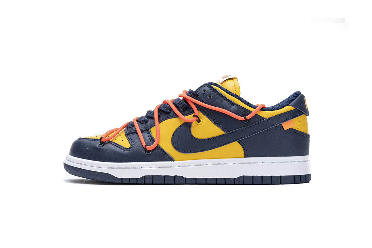 OFF WHITE X Nike Dunk Low University Gold CT0856-700