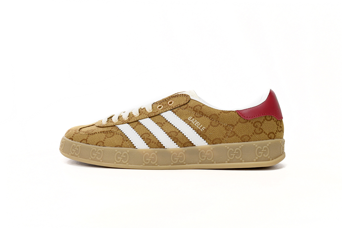 Adidas x Gucci Gazelle Beige Brown 'GG Monogram'