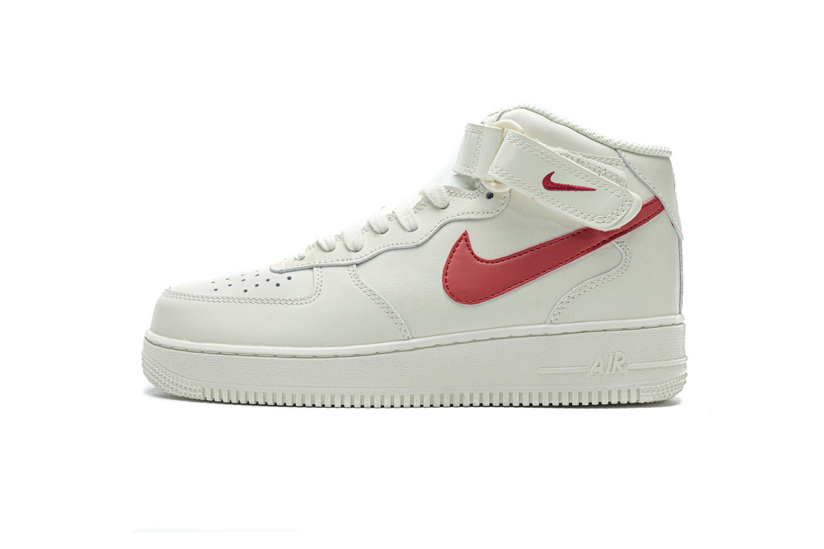 Nike Air Force 1 Mid ��07 Sail University Red 315123-126