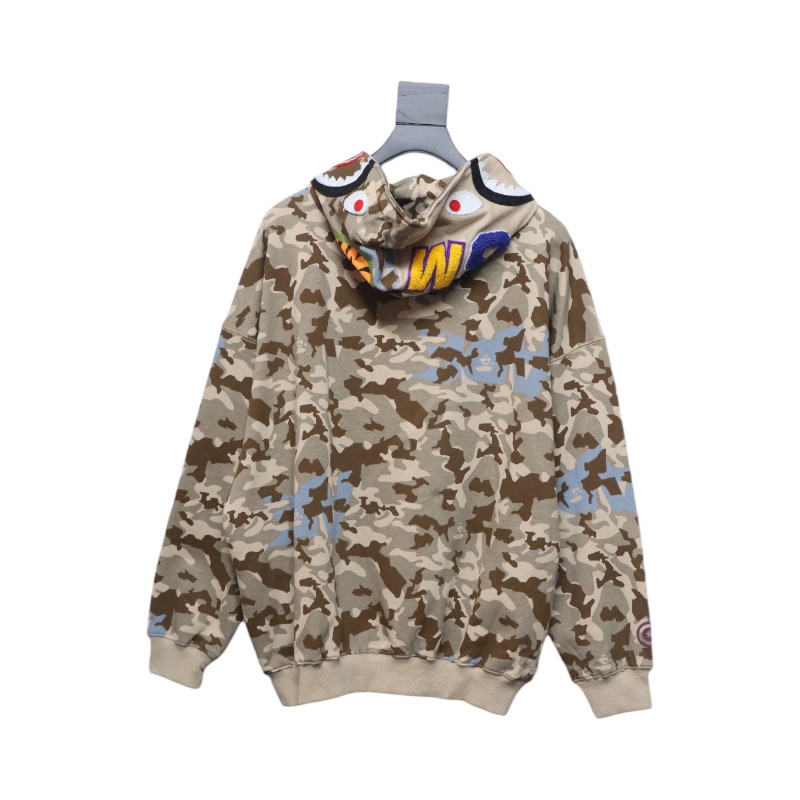 BAPE Color Camo Shark Full Zip Hoodie Camo