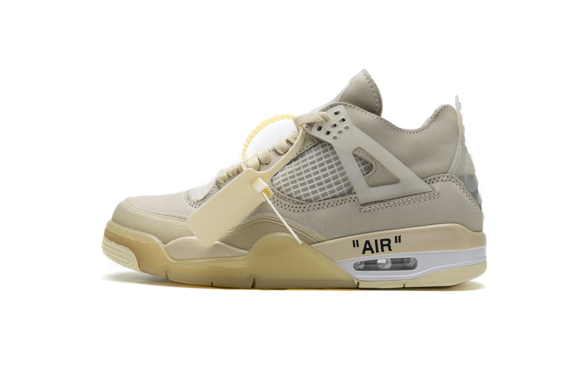 Off-White x  Air Jordan 4 Retro Sail CV9388-100