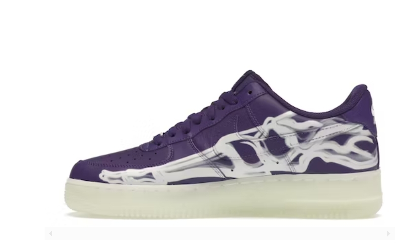 Nike Air Force 1 Low '07 QS Purple Skeleton Halloween CU8067-500