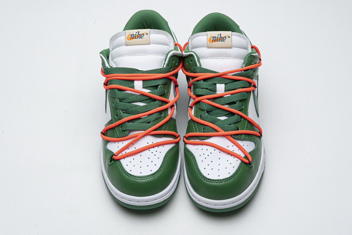 OFF-WHITE x Nike Dunk SB Low Pine Green CT0856-100