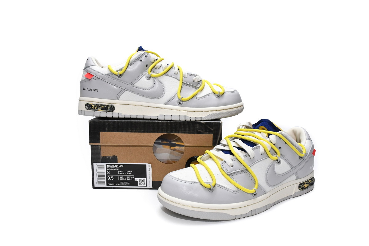 OFF WHITE x Nike Dunk SB Low The 50 Lot 27 DM1602-120
