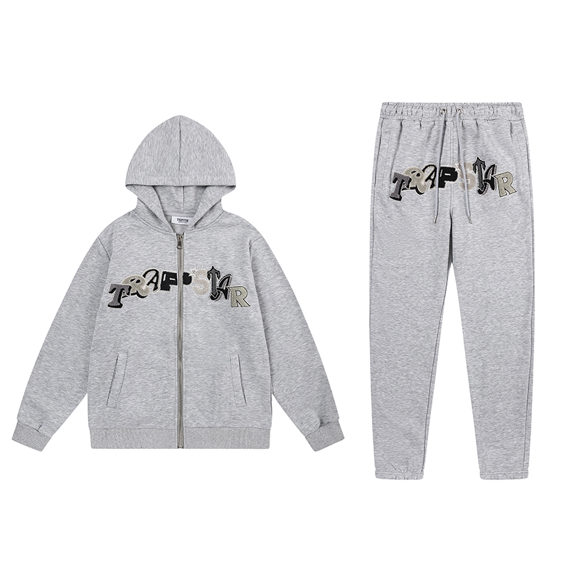 Trapstar Hoodie Tracksuit Grey 8848