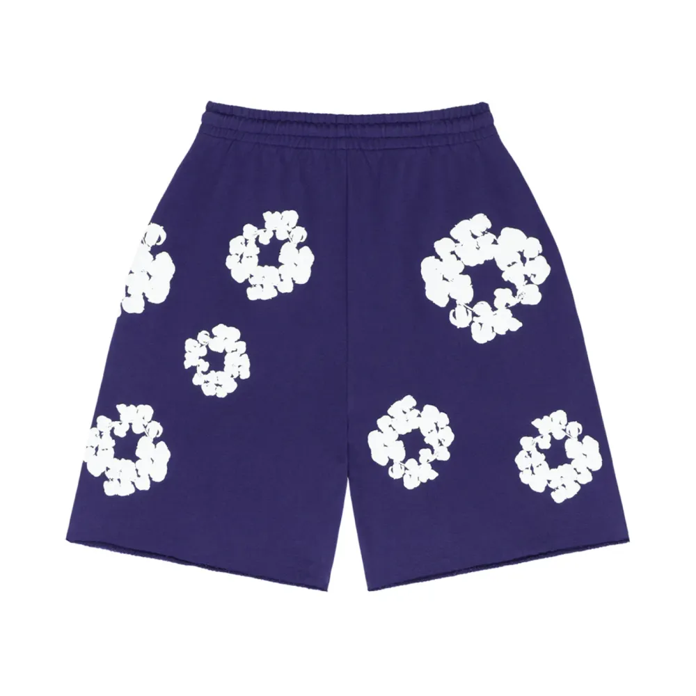 Denim Tears The Cotton Wreath Shorts Purple