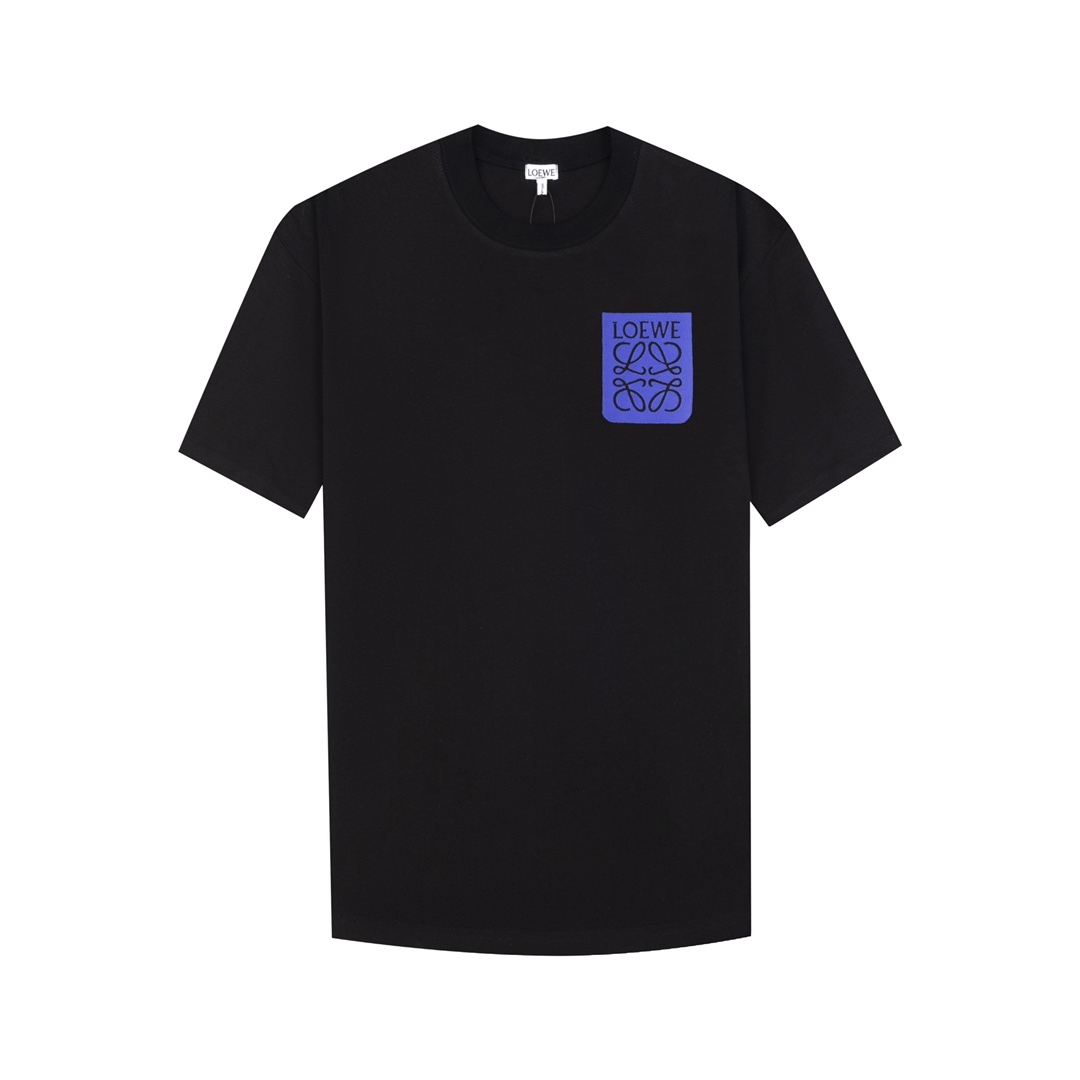 Loewe Anagram Cotton Jersey T-shirt Black