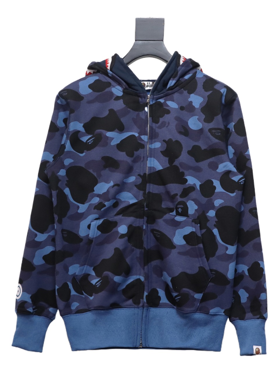 BAPE Color Camo Shark Full Zip Hoodie Blue