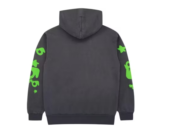 Sp5der Beluga Hoodie Slate Grey Green