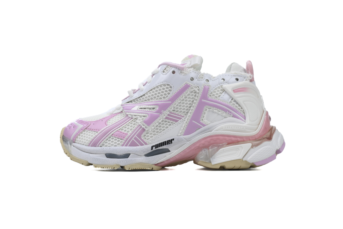 Wmns Balenciaga Runner White Pink 677403 W3RB3 9059