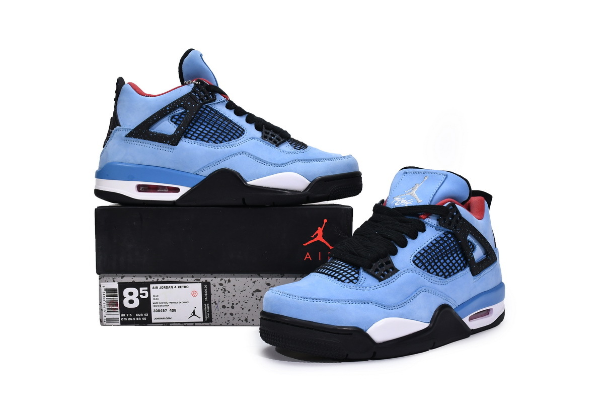 Travis Scott x Air Jordan 4 Houston Oilers Cactus Jack 308497-406