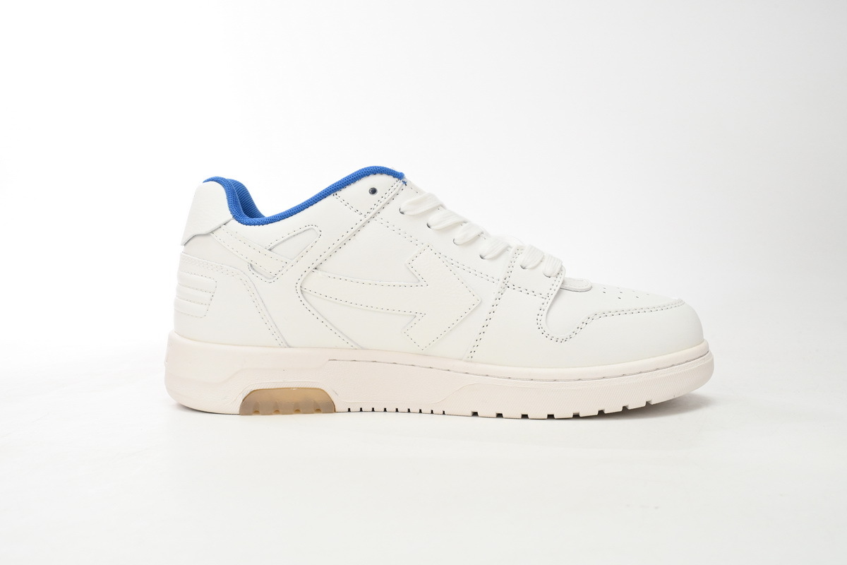 OFF-WHITE Out Of Office OOO Low Tops For Walking White Dark Blue SS22 OMIA18 9S21LEA00 41001