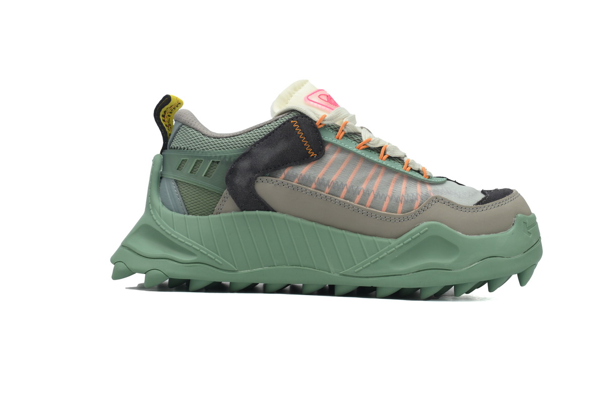 OFF-WHITE Out Of Office OOO Low Tops Mung Bean Ash OMIA139F 22FAB00 15110