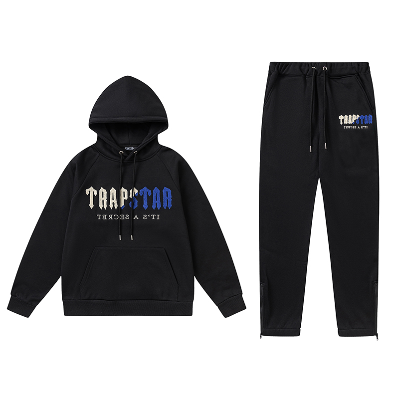 Trapstar Hoodie Tracksuit Black 8870