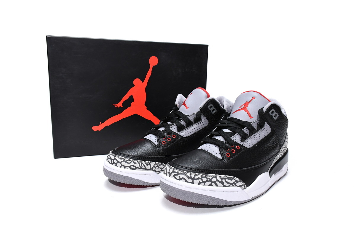 Jordan Retro 3 Black Cement 854262-001