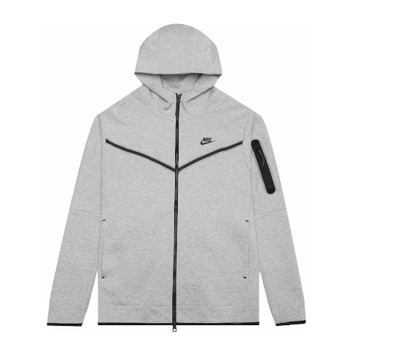 Nike Sportswear Tech Fleece Full Zip Hoodie and Joggers Set Grey
