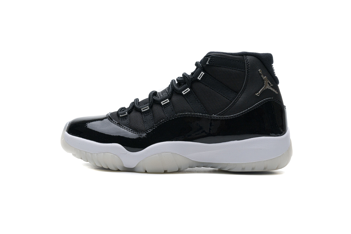 Air Jordan 11 25th Anniversary Black Silver Eyelets CT8012-011