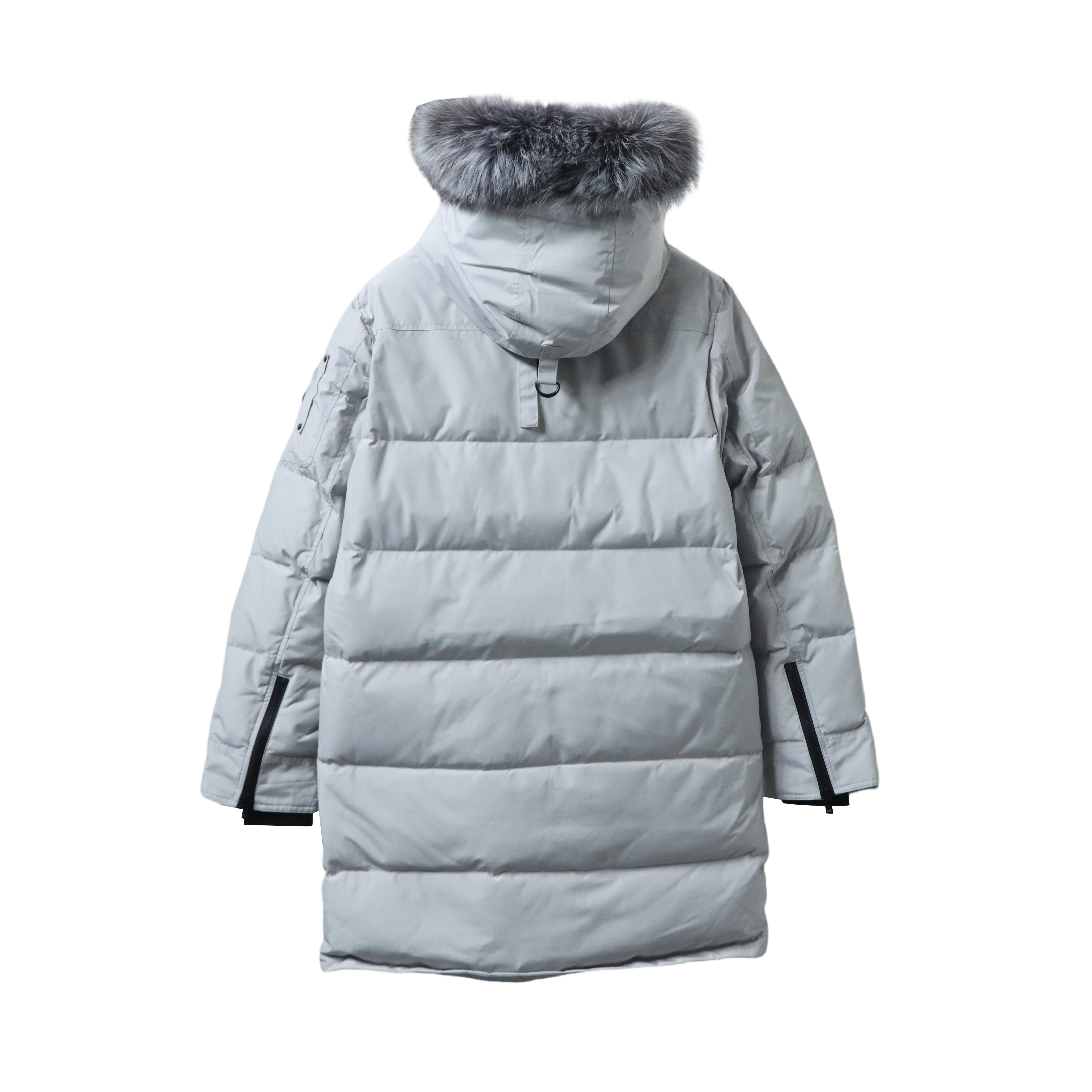 Moose Knuckles Onyx Shearling Big Ridge Parka Grey